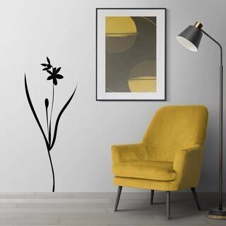 Silhouette flower - wallstickers