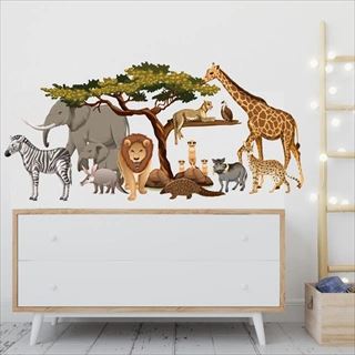 Afrikanske dyr wallsticker