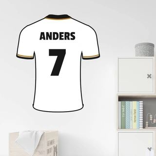 Real Madrid spilletrøje Valgfri tekst - wallsticker