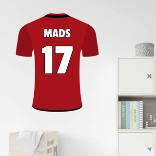 Manchester United spilletrøje Valgfri tekst - wallsticker