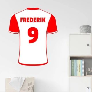 Bayern München spilletrøje Valgfri tekst - wallsticker