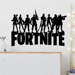 Fortnite med alle figurer wallsticker