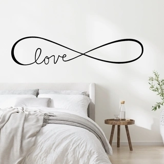 Enkelt og elegant love - wallstickers