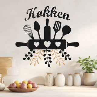 Køkken Monogram - Wallsticker