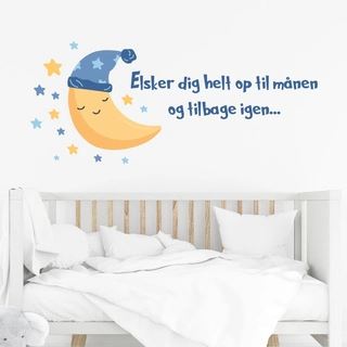 Hvor højt tror du jeg elsker dig ? Wallsticker