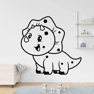 Den glade dinosaur - Wallstickers