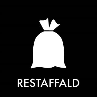 Affaldspiktogram selvklæb, Restaffald