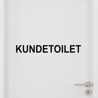 Kundetoilet (Selvklæbende)