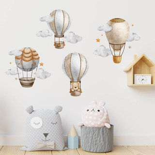 Luftballoner, Beige 4 stk. wallstickers