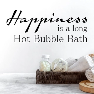 Happiness bath  - wallstickers