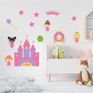 Printet - Prinsesser - wallstickers