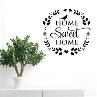 Home sweet home krans - wallstickers