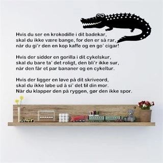 Hvis du ser en krokodille i dit badekar