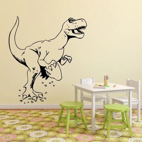 T-Rex dinosaur - Stor og farlig wallstickers med T-Rex