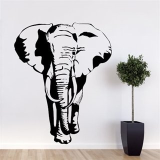 Stor Elefant - Få en wallstickers med en Elefant