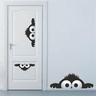 De nysgerrige monsters - wallstickers