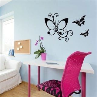 Smukke sommerfugle - Få sommerfugle som wallsticker