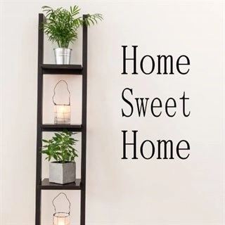 Wallstickers med tekst home sweet home