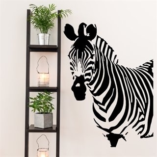 wallstickers med en zebra